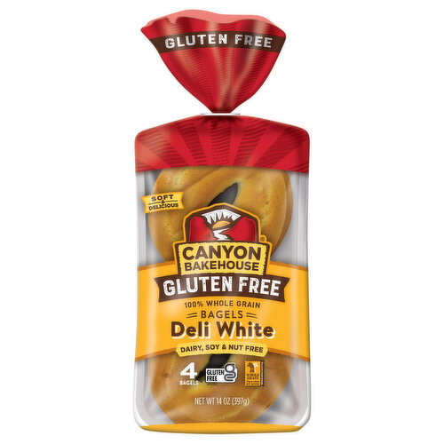 Canyon Bakehouse GF WHL GRN BAGEL DELI WHI 14OZ          