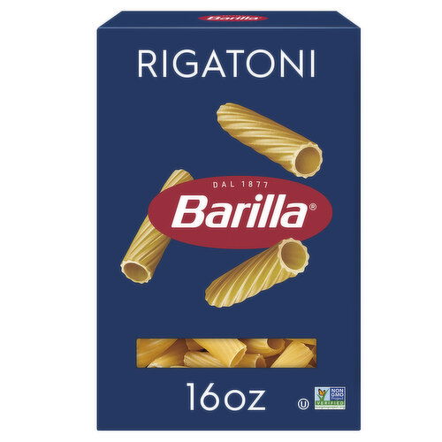 Barilla Rigatoni - Non-GMO Pasta Made with Durum Wheat Semolina & Kosher Certified Pasta