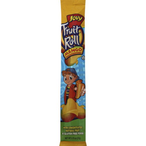 Jovy Fruit Roll, Mango Flavor