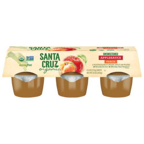 Santa Cruz Organic Unsweetened Peach Applesauce