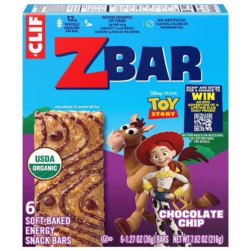 Zbar Disney Pixar Toy Story Soft-Baked Chocolate Chip Energy Snack Bars Image 1 of 6