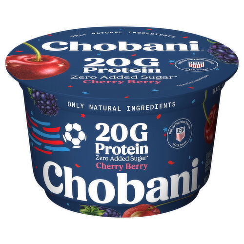 Chobani Zero Added Sugar Lowfat Greek Cherry Berry Yogurt