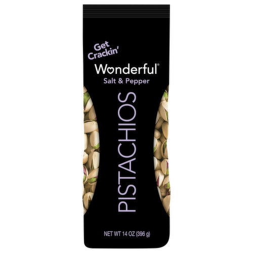 Wonderful Get Crackin' Salt & Pepper Pistachios