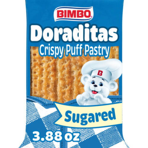 Bimbo Sugared Crispy Puff Pastry, Pan de Hojaldre, 3.88 oz