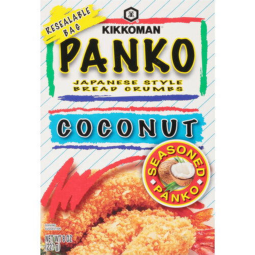 Kikkoman Panko, Bread Crumbs, Japanese Style, Coconut