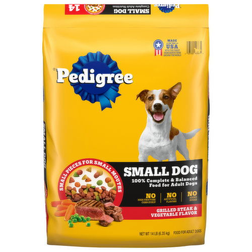 Pedigree Food for Dogs Grilled Steak Vegetable Flavor Small Dog Adult Smart Final