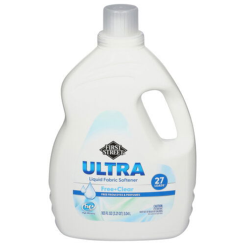 First Street Liquid Fabric Softener, Free + Clear, Ultra