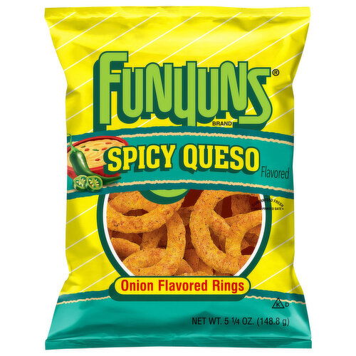 Funyuns Onion Flavored Rings, Spicy Queso Flavored
