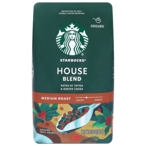 Starbucks 100% Arabica Ground Medium Roast House Blend Coffee
