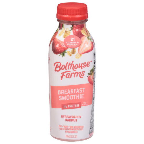 Bolthouse Farms Smoothie, Breakfast, Strawberry Parfait