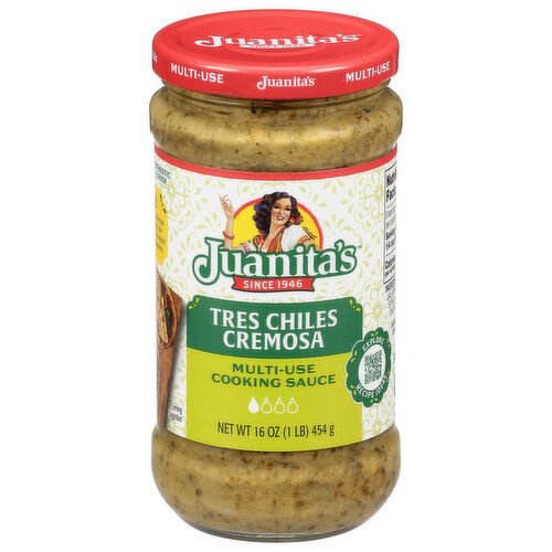 Juanita's Multi-Use Tres Chiles Cremosa Cooking Sauce