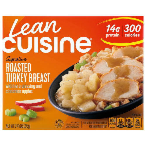 Lean Cuisine Roasted Turkey Breast with Herb Dressing and Cinnamon Apples