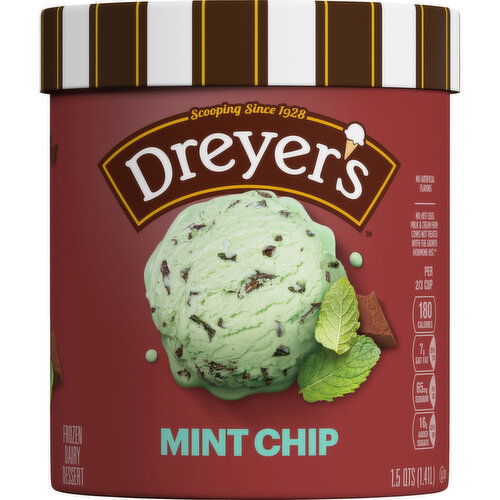 Dreyer's Frozen Dairy Dessert, Mint Chip