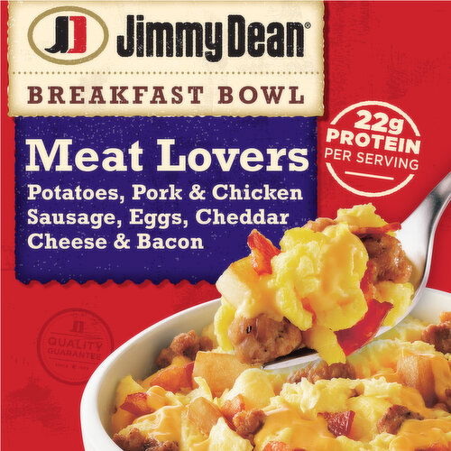 Jimmy Dean Breakfast Bowl Meat Lovers, Frozen, Bowl