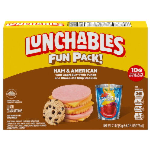 Lunchables Ham & American Lunch Combinations Fun Pack