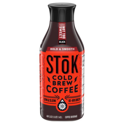 SToK Not Too Sweet Black Cold Brew Coffee Bottle