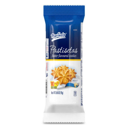 Marinela Marinela Pastisetas Star Shaped Butter Flavored Cookies, 10 count