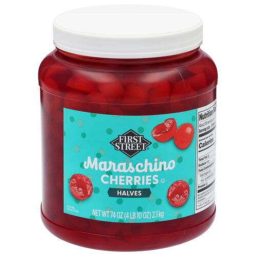 First Street Halves Maraschino Cherries