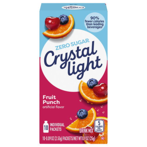 Crystal Light Zero Sugar Fruit Punch Drink Mix Image 1 of 6