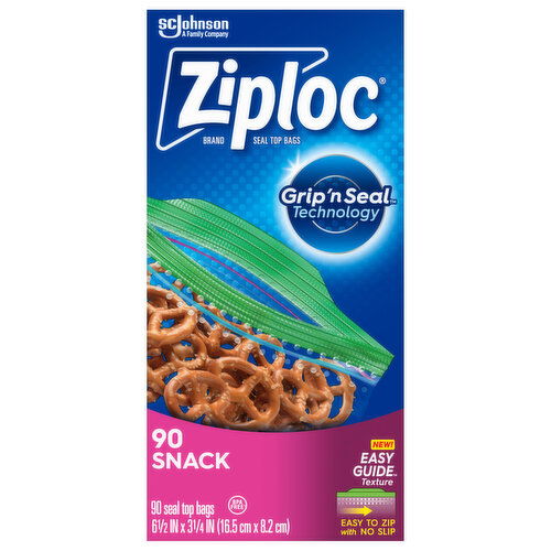 Ziploc Seal Top Bags, Snack