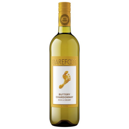 Barefoot Cellars Buttery Chardonnay White Wine 750ml Image 1 of 7