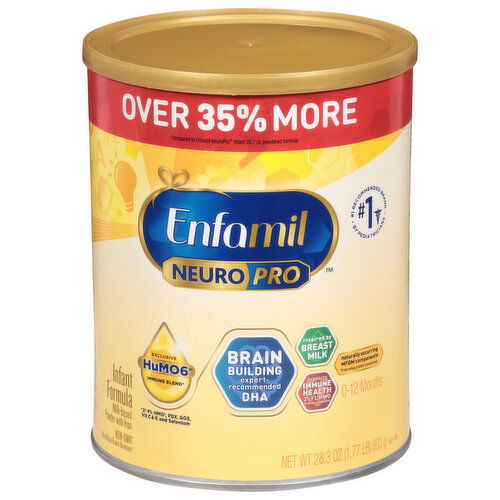 Enfamil Infant Formula, Milk-Based Powder with Iron, 0-12 Months