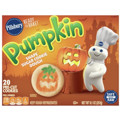 Pillsbury Cookie Dough, Sugar, Pumpkin Shape Image 1 of 6