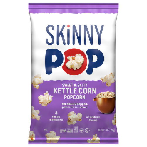 SkinnyPop Sweet & Salty Kettle Corn Popcorn Image 1 of 4
