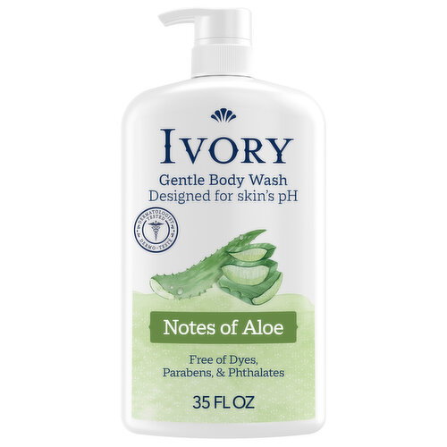 Ivory Gentle Body Wash, Notes of Aloe Image 1 of 6