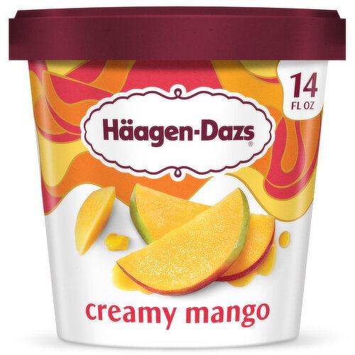 Haagen-Dazs Creamy Mango Ice Cream Image 1 of 11