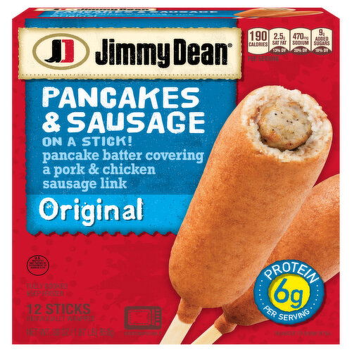 Jimmy Dean Original Pancakes & Sausage on a Stick!