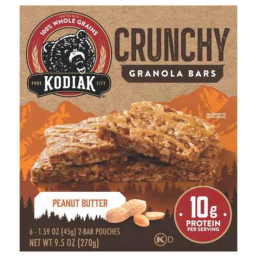 Kodiak Crunchy Peanut Butter Granola Bars