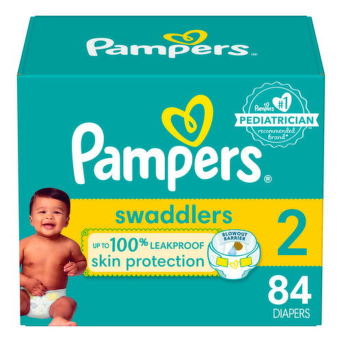 Pampers Swaddlers Diapers - Size 2 (12-18 lbs)