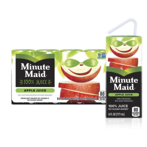 Minute Maid  Apple Juice With Vitamin C, Fruit Juice