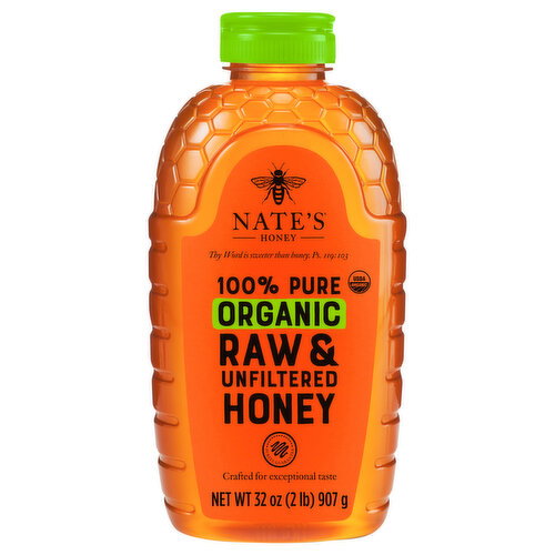 Nate's Organic Raw & Unfiltered Honey Image 1 of 6