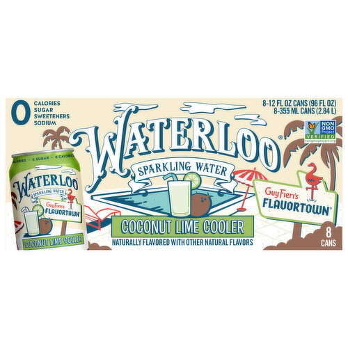 Waterloo Coconut Lime Cooler Sparkling Water Image 1 of 3