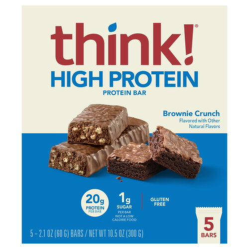 Think! Brownie Crunch Protein Bar Image 1 of 6