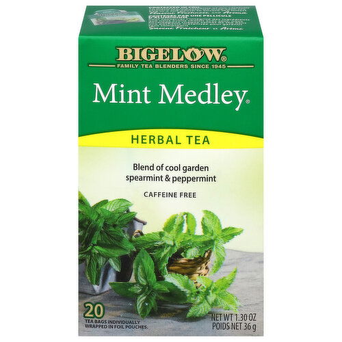 Bigelow Caffeine Free Mint Medley Herbal Tea