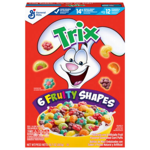 Trix 6 Fruity Shapes Corn Puffs