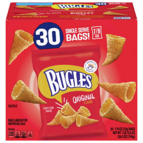 Bugles Original Flavor Crispy Corn Snacks