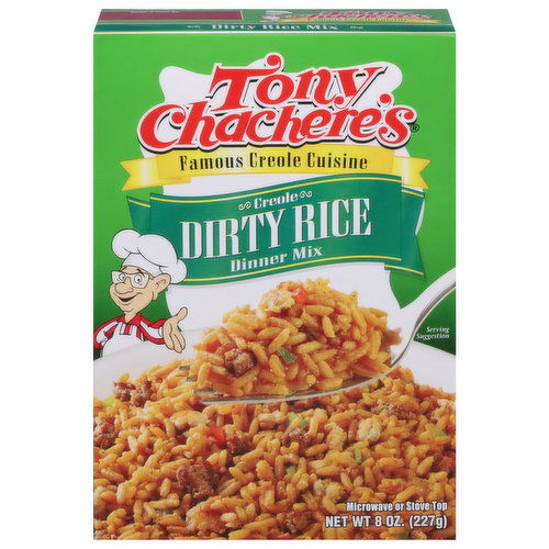 Tony Chachere's Dinner Mix, Dirty Rice, Creole