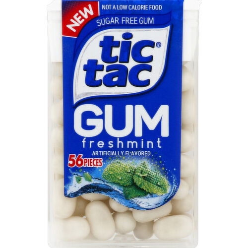 Tic Tac Gum, Sugar Free, Freshmint