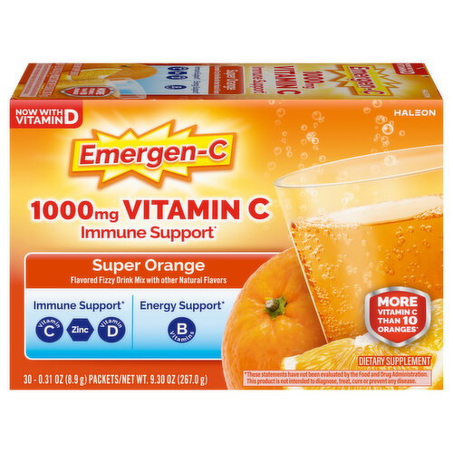 Emergen-C Super Orange 1000 mg Vitamin C