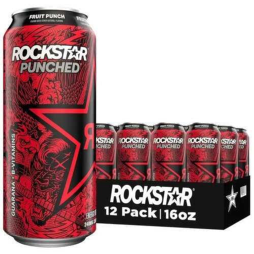 Rockstar Energy Drink, Fruit Punch Image 1 of 3