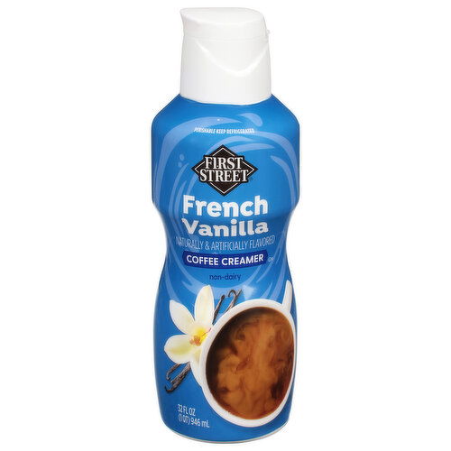 First Street Coffee Creamer, Non-Dairy, French Vanilla