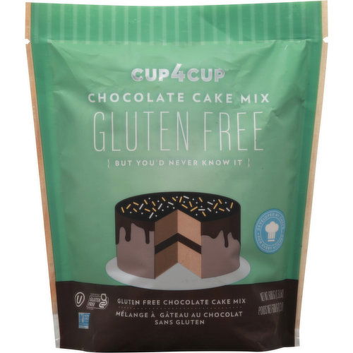 Cup4Cup Cake Mix, Gluten Free, Chocolate