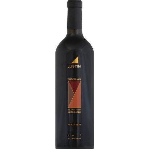 Justin Wine, Isosceles, Paso Robles, 2016