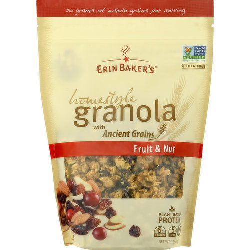 Erin Baker's Granola, Fruit & Nut, Homestyle