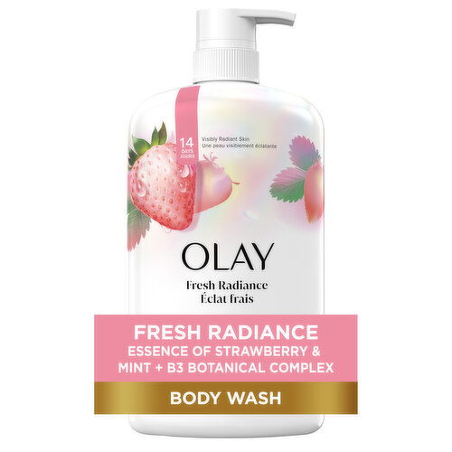 Olay Fresh Outlast Body Wash, White Strawberry & Mint