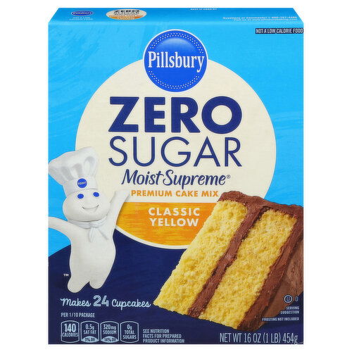 Pillsbury Classic Yellow Premium Zero Sugar Cake Mix